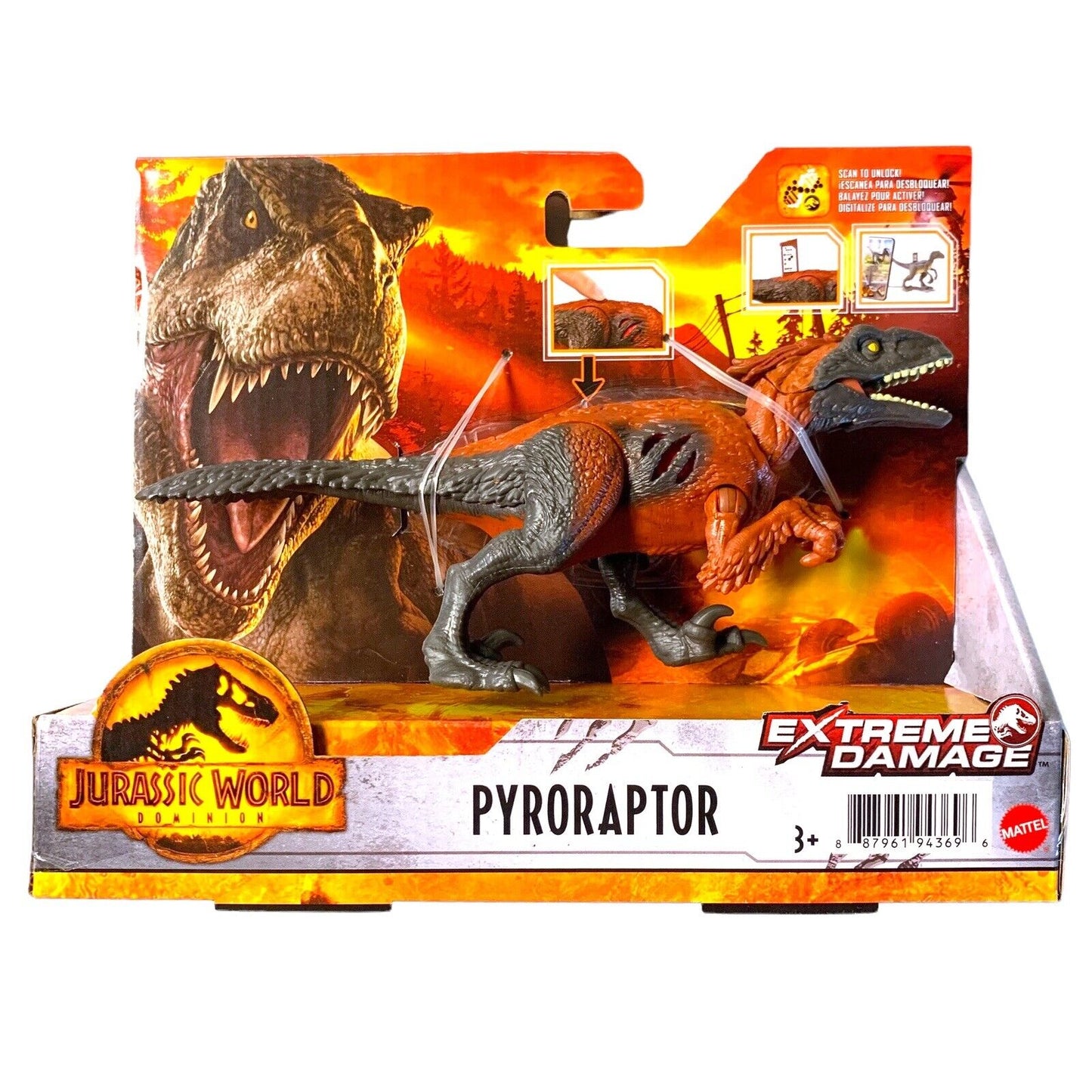 Jurassic World Dominion Pyroraptor Daño Extremo